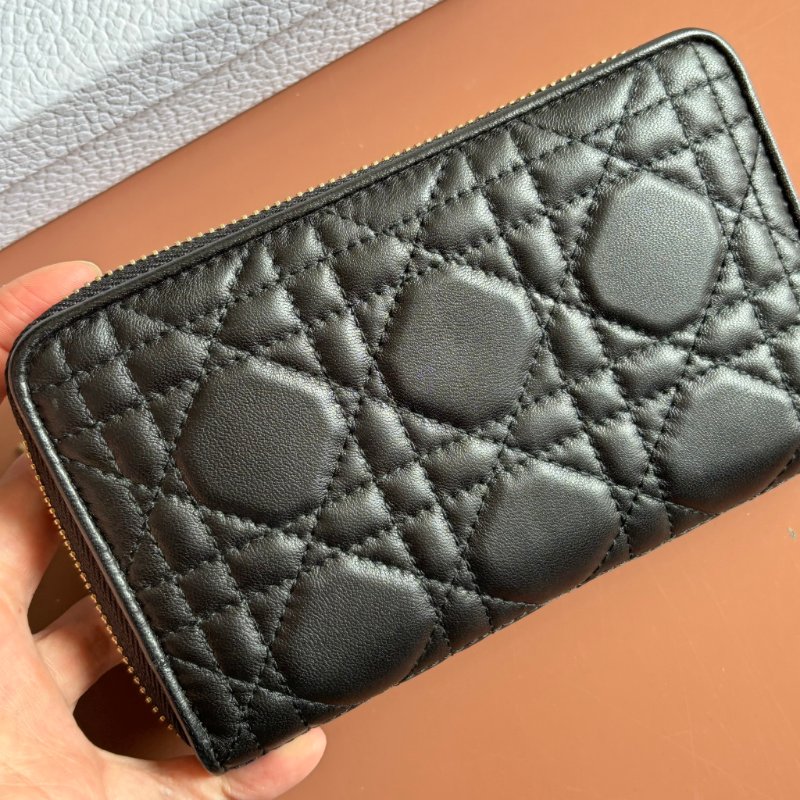 ::Christian Dior:: Lady Dior Voyageur 經典籐格紋中型拉鍊錢夾 ㄇ型拉鍊中夾-8