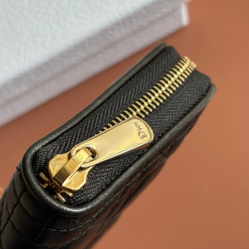 ::Christian Dior:: Lady Dior Voyageur 經典籐格紋中型拉鍊錢夾 ㄇ型拉鍊中夾-9