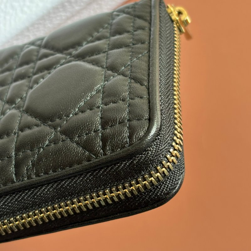 ::Christian Dior:: Lady Dior Voyageur 經典籐格紋中型拉鍊錢夾 ㄇ型拉鍊中夾-14