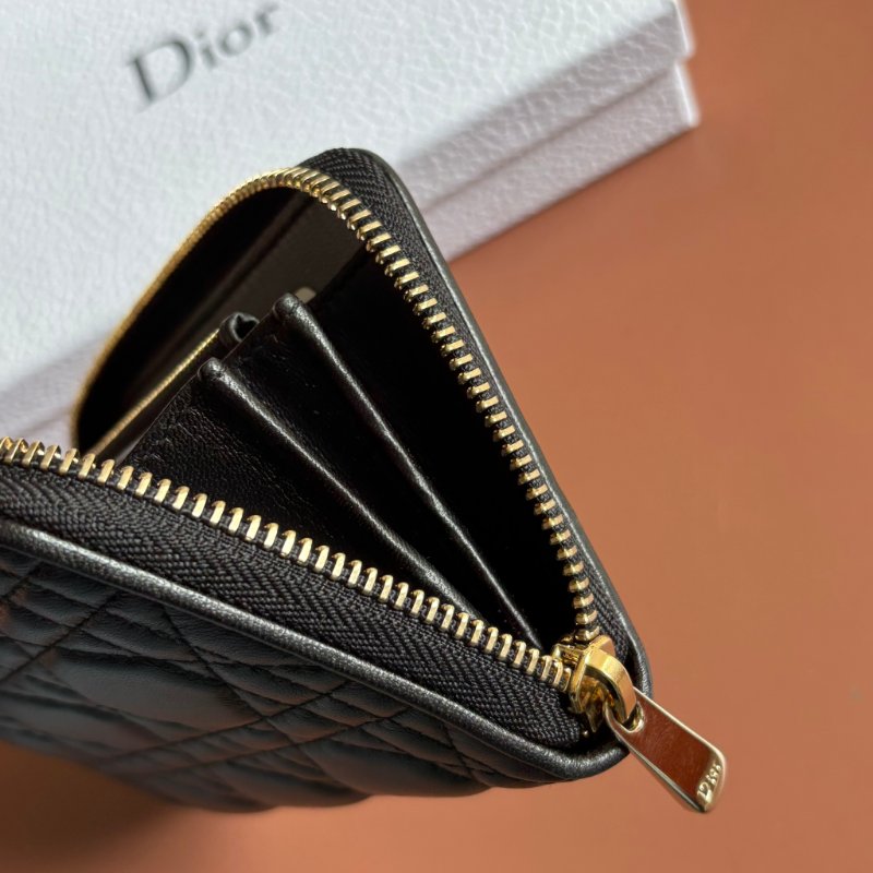 ::Christian Dior:: Lady Dior Voyageur 經典籐格紋中型拉鍊錢夾 ㄇ型拉鍊中夾-20