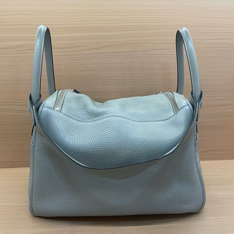 NO：C82 Hermes 愛馬仕 LINDY 灰色 銀扣TC 30 x刻 2016年 無附件-1