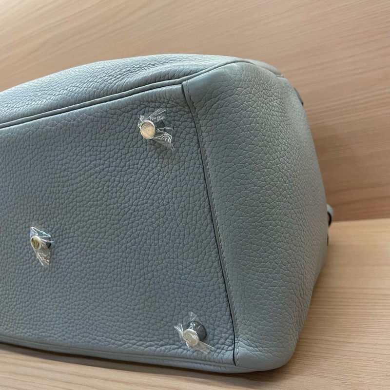 NO：C82 Hermes 愛馬仕 LINDY 灰色 銀扣TC 30 x刻 2016年 無附件-7