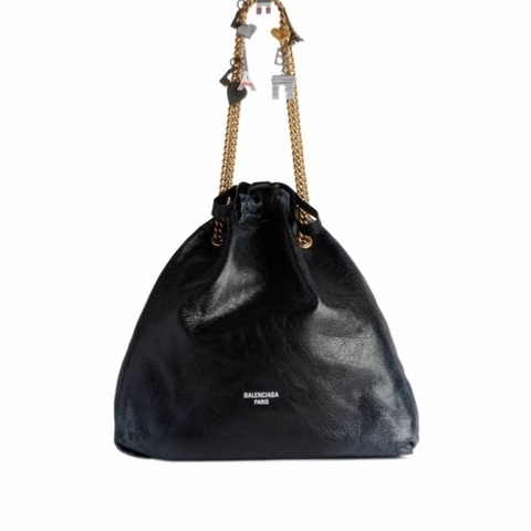 Balenciaga 女士 CRUSH 中號單肩包均碼碼中號、39.9cm*14cm*46cm