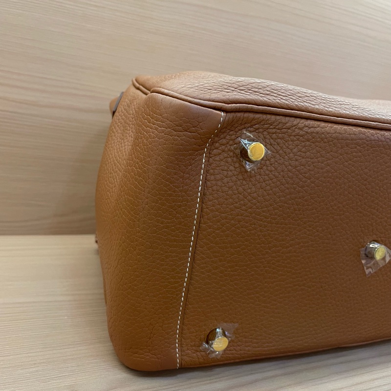 NO:C98 Hermes愛馬仕 LINDY 金棕色金扣TOGO 30，2017年 A  有塵袋 無盒子-5