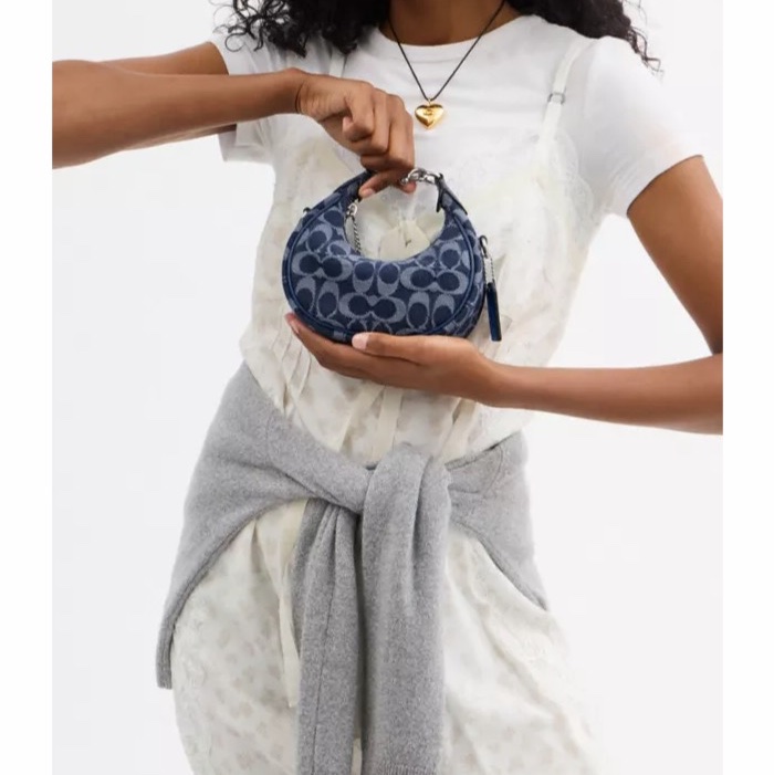 Coach 女士 Jonie 標誌性牛仔布包均碼碼15.2cm*5.7cm*8.2cm-3