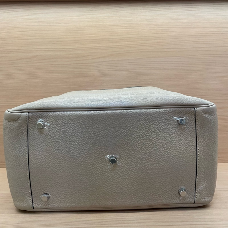 NO:C100 Hermes 愛馬仕 LINDY斑鳩灰 銀扣TC 34，2009年 框m 無附件-5