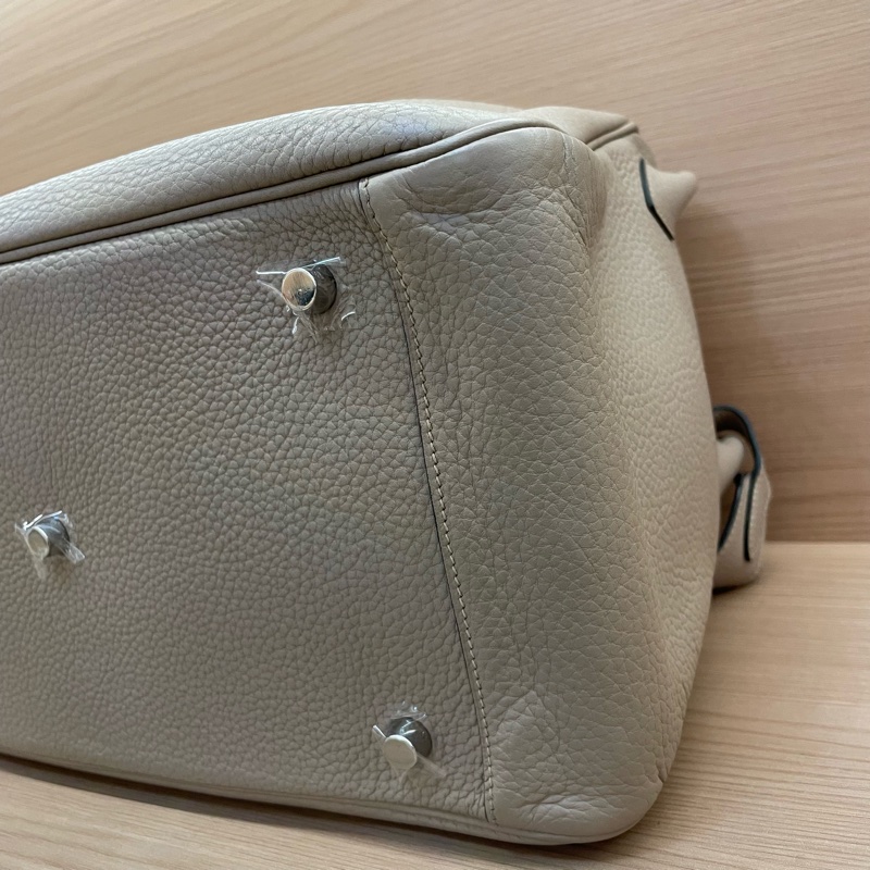 NO:C100 Hermes 愛馬仕 LINDY斑鳩灰 銀扣TC 34，2009年 框m 無附件-7