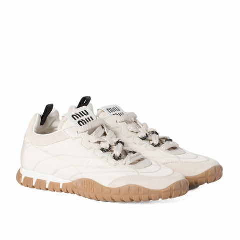 Miu Miu 女士 系帶圓頭運動鞋35 35.5 36 36.5 37 37.5 38 38.5 39 39.5 40 40.5 41 41.5碼