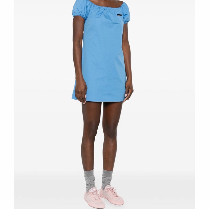 Miu Miu 女士 短袖連衣裙IT-36 IT-38 IT-40 IT-42碼-3