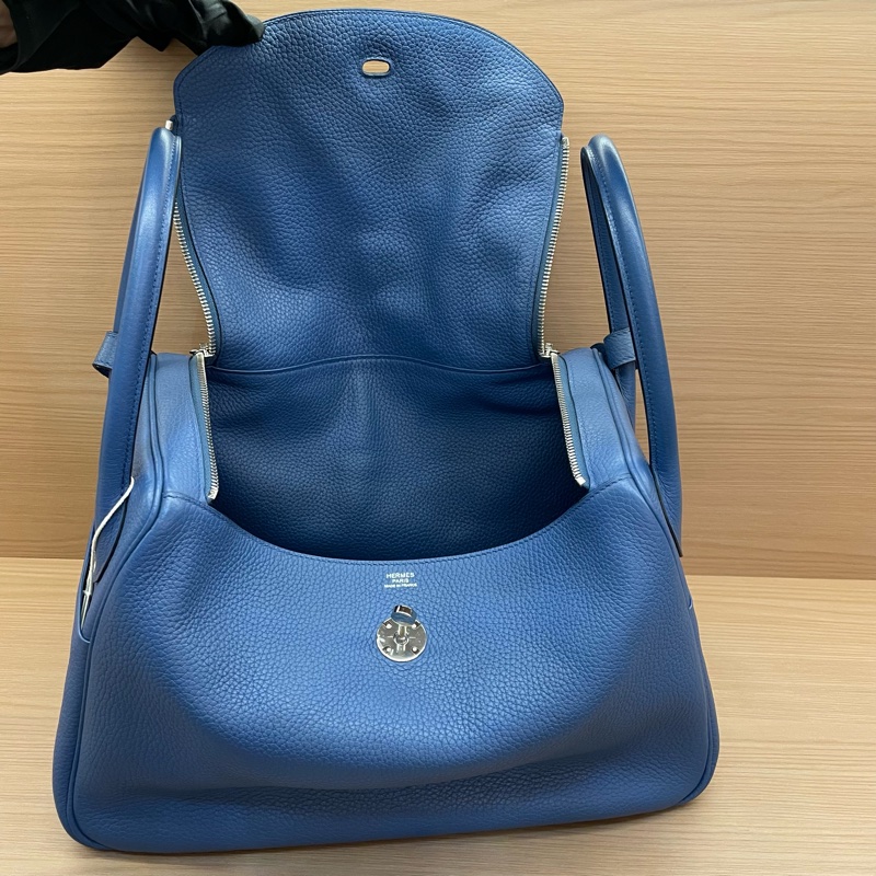 NO:C99 Hermes愛馬仕 LINDY深兰銀扣TC 34，2016年 X 無附件-8