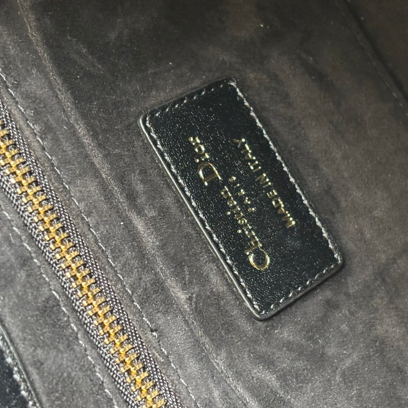 Jisoo 同款 ::Christian Dior::Lady 95.22 Lady Dior 黛妃包 黑色中型籐格紋手提包斜背包 肩背包-18