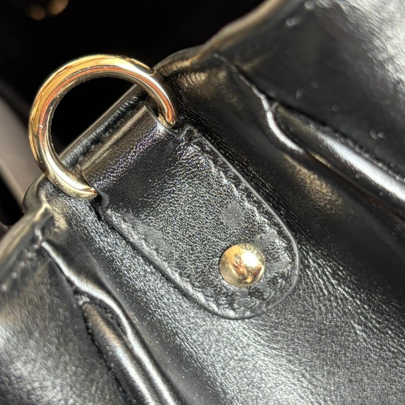 Jisoo 同款 ::Christian Dior::Lady 95.22 Lady Dior 黛妃包 黑色中型籐格紋手提包斜背包 肩背包-26