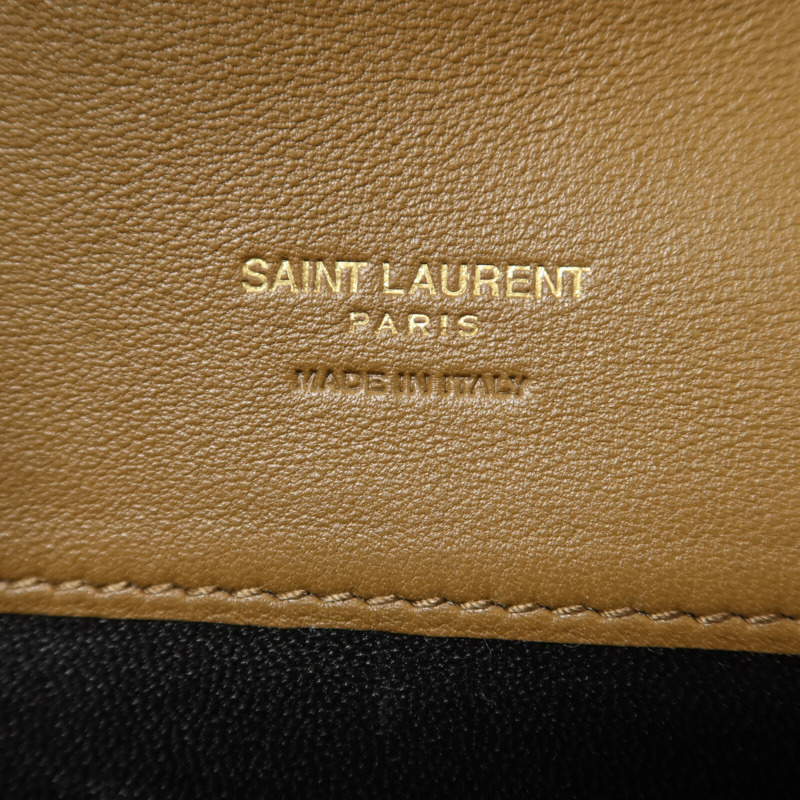 SAINT LAURENT 羊皮皮革Gaby Phone Holder鏈帶肩背袋-5