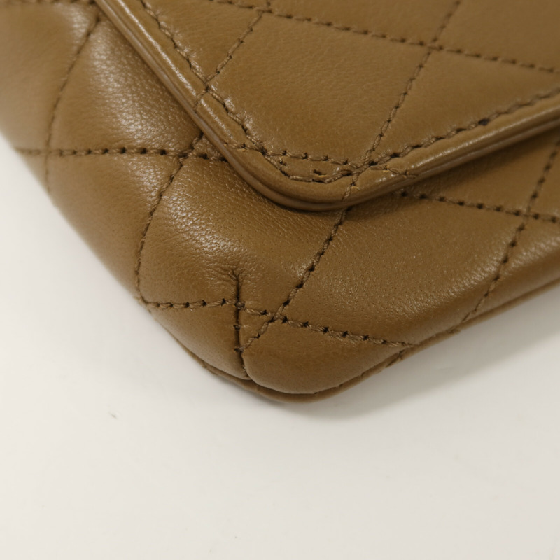 SAINT LAURENT 羊皮皮革Gaby Phone Holder鏈帶肩背袋-10