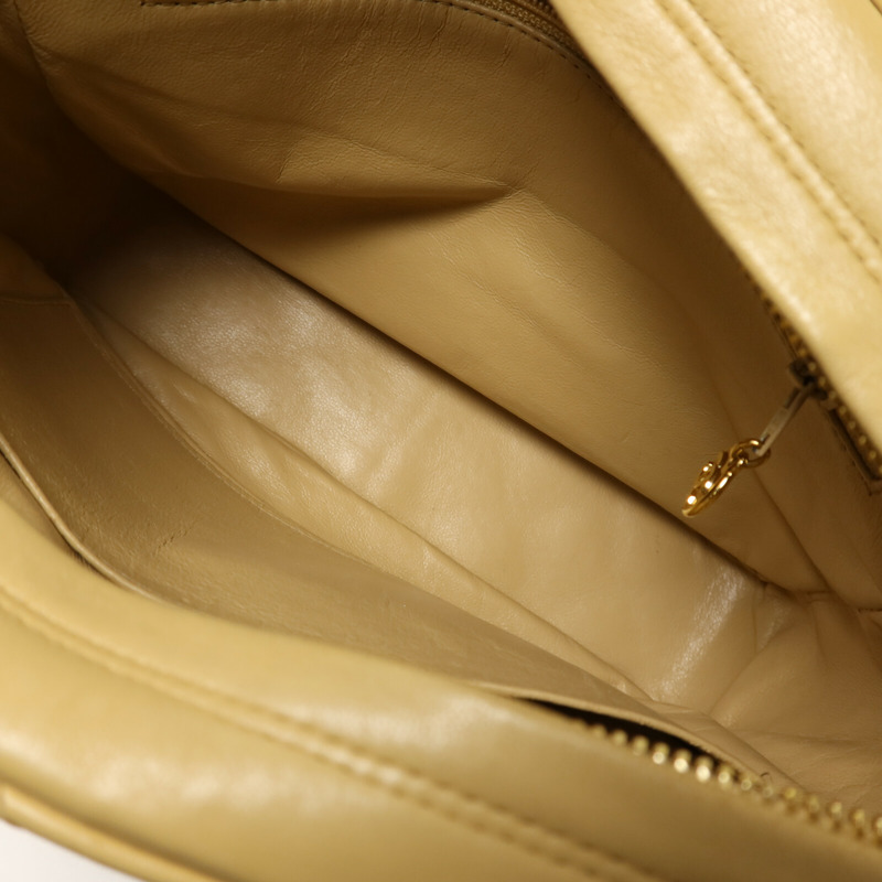 CHANEL 羊皮皮革Vintage Chain Shoulder鏈帶肩背袋-5