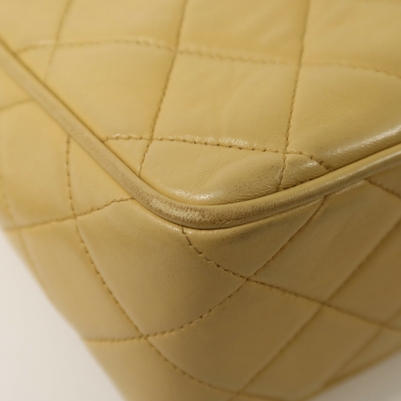 CHANEL 羊皮皮革Vintage Chain Shoulder鏈帶肩背袋-14