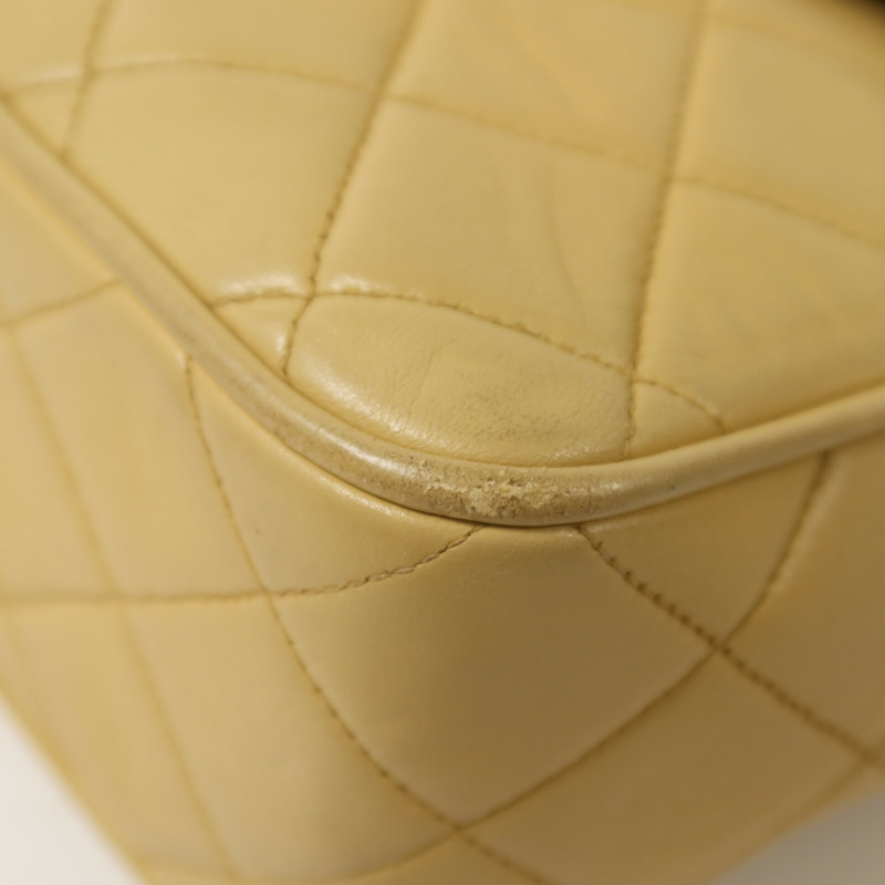 CHANEL 羊皮皮革Vintage Chain Shoulder鏈帶肩背袋-15