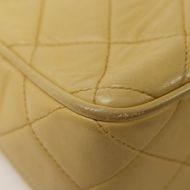 CHANEL 羊皮皮革Vintage Chain Shoulder鏈帶肩背袋-16