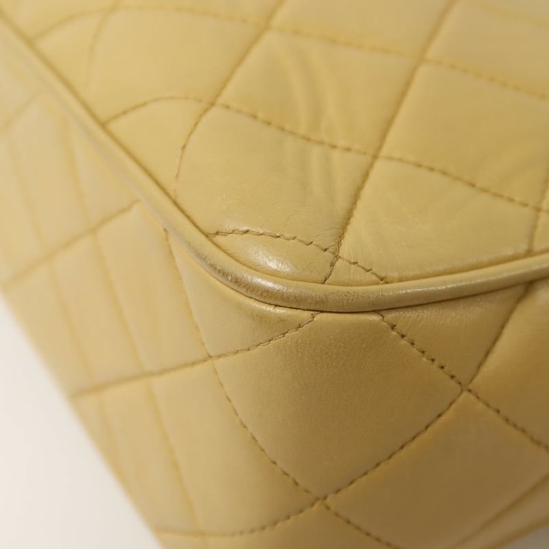 CHANEL 羊皮皮革Vintage Chain Shoulder鏈帶肩背袋-17