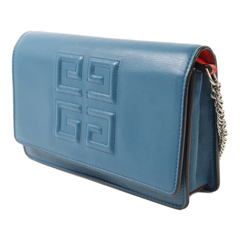 GIVENCHY 牛皮皮革Chain Shoulder鏈帶肩背袋-2