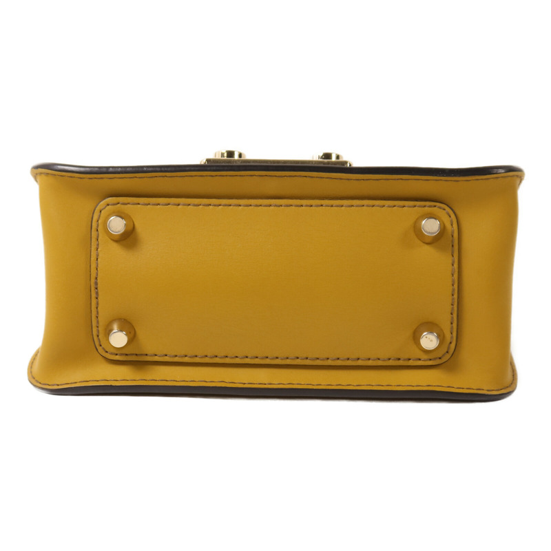 Furla 牛皮皮革Chain Shoulder鏈帶肩背袋-3