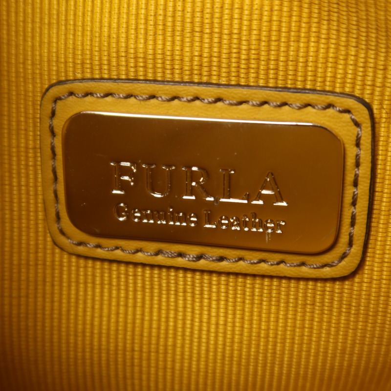 Furla 牛皮皮革Chain Shoulder鏈帶肩背袋-5