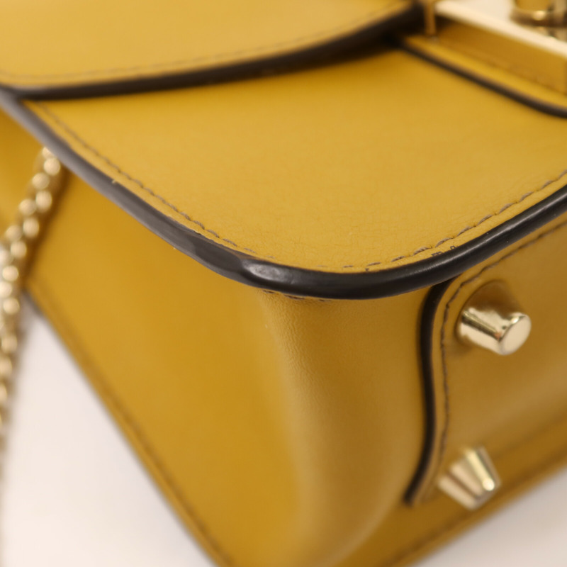 Furla 牛皮皮革Chain Shoulder鏈帶肩背袋-11