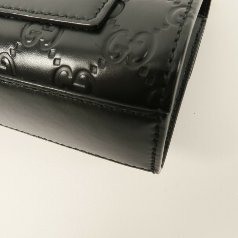 GUCCI 牛皮皮革Padlock鏈帶肩背袋-12