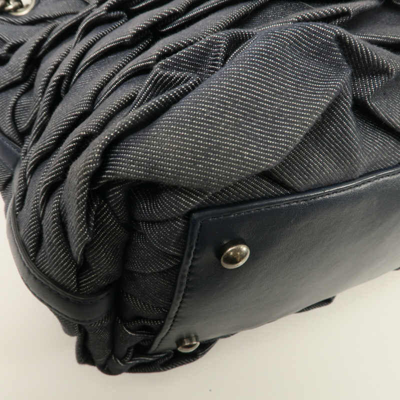 CHANEL 牛仔布CC Shopping Tote手挽袋-12