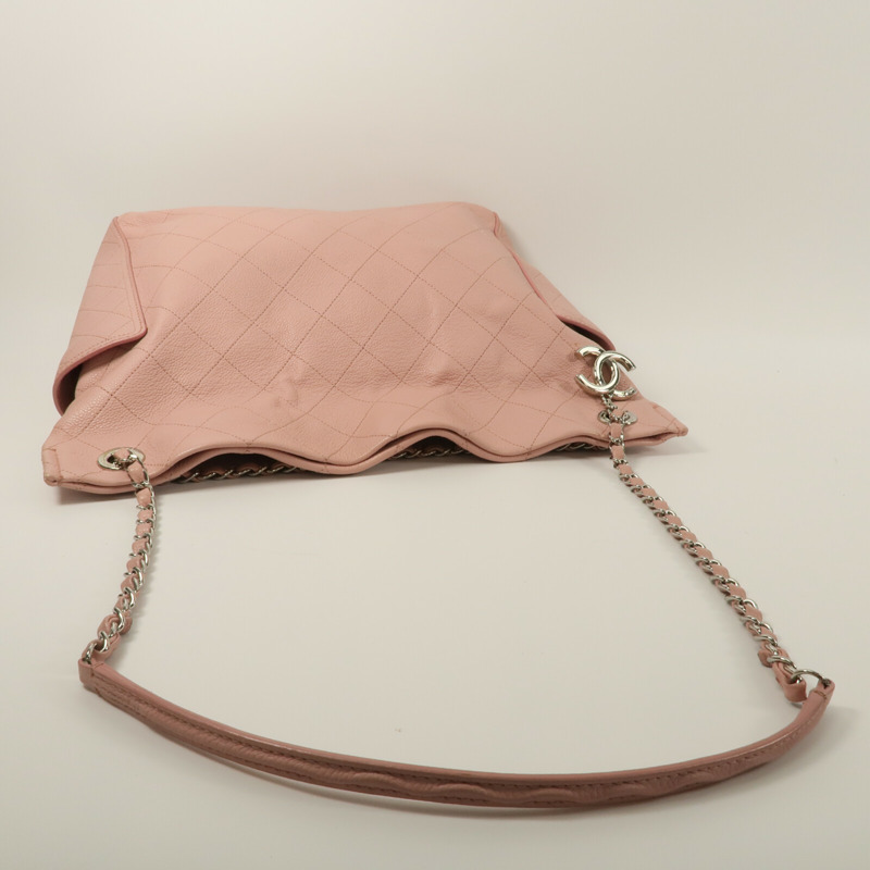 CHANEL 牛皮皮革CC Pocket Hobo鏈帶肩背袋-8