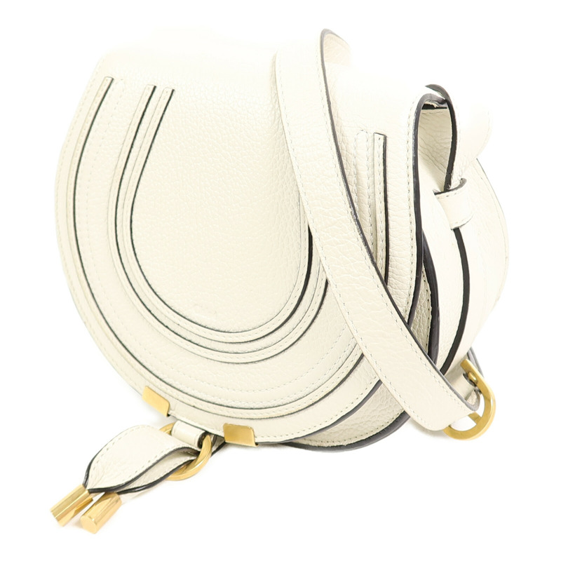 Chloe 牛皮皮革Marcie Small Saddle肩背袋-1