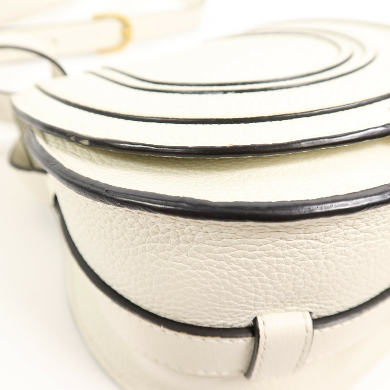 Chloe 牛皮皮革Marcie Small Saddle肩背袋-8