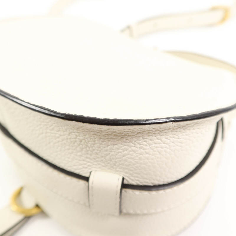 Chloe 牛皮皮革Marcie Small Saddle肩背袋-11