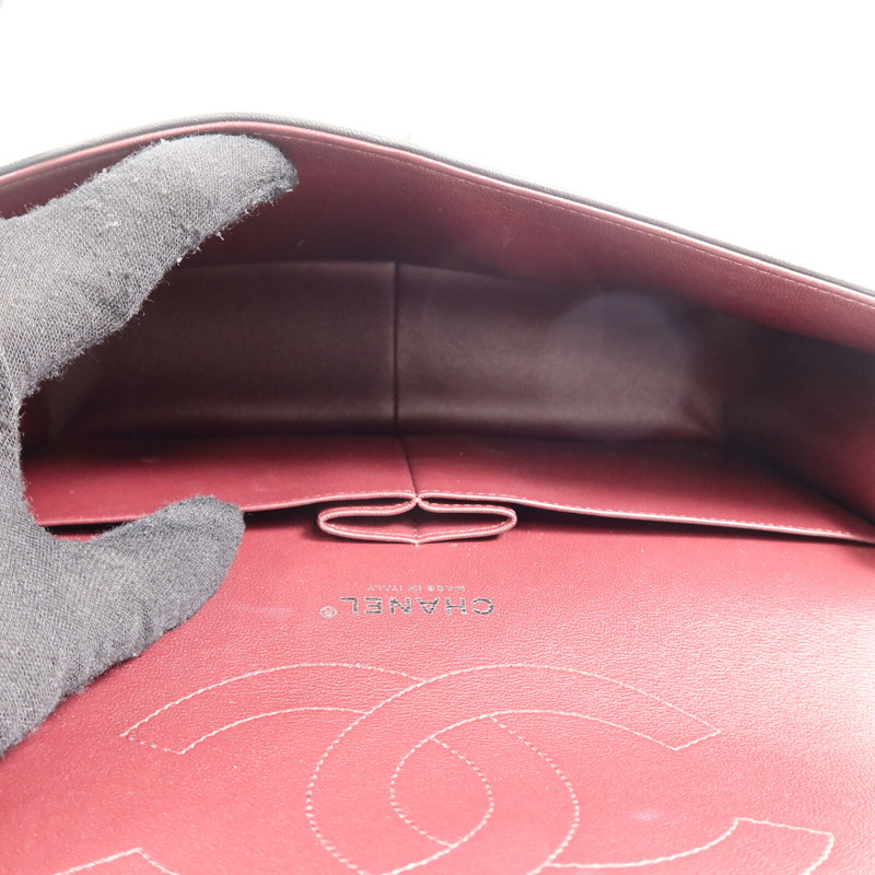 CHANEL 羊皮皮革Large Classic鏈帶肩背袋-4