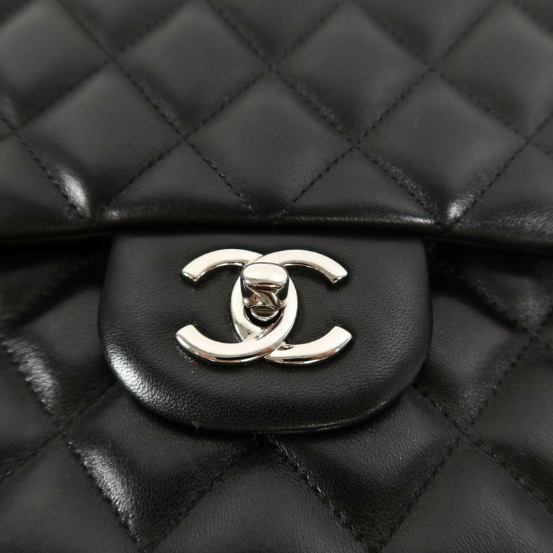 CHANEL 羊皮皮革Large Classic鏈帶肩背袋-8