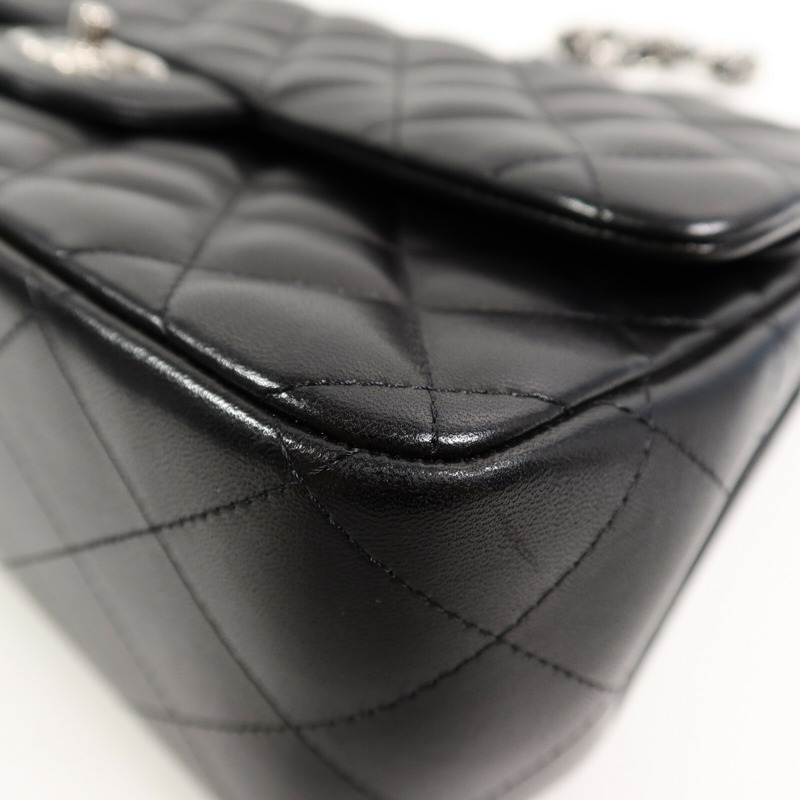 CHANEL 羊皮皮革Large Classic鏈帶肩背袋-12