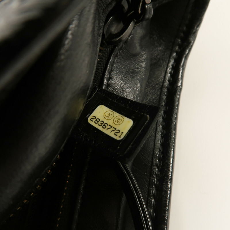 CHANEL 牛皮皮革Gabrielle Small So Black鏈帶手挽肩背兩用袋-7