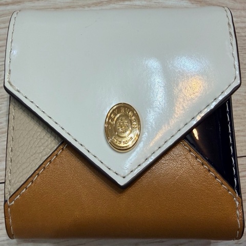 Tory Burch 專櫃拼色三折短夾