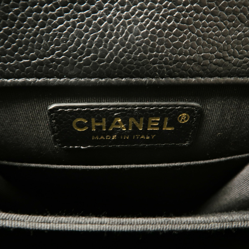 CHANEL 牛皮皮革Boy North South鏈帶手挽肩背兩用袋-6