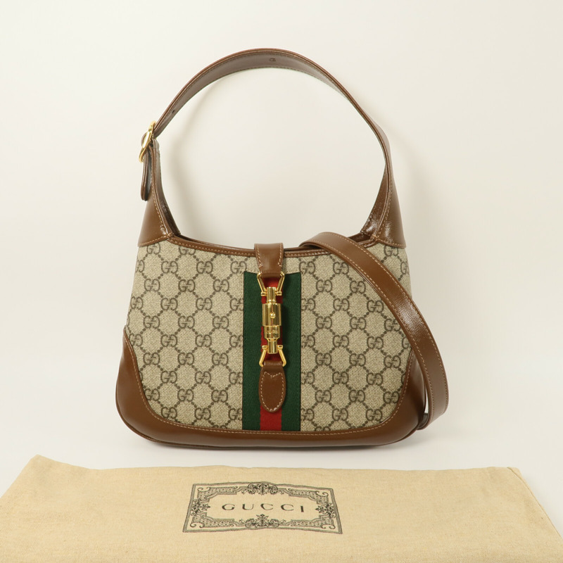GUCCI 塗層帆布Jackie 1961 Small肩背袋-10