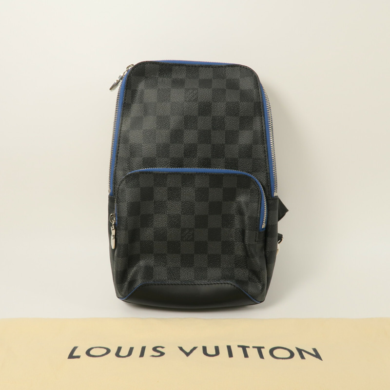 LOUIS VUITTON Damier Graphite Avenue Sling Bag肩背袋-8