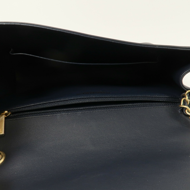 CHANEL 羊皮皮革Chain Shoulder With Handle鏈帶手挽肩背兩用袋-4