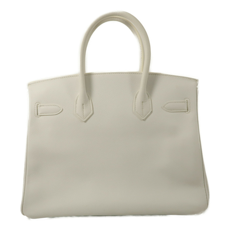 HERMES Epsom皮革Birkin 30手挽袋Blanc-1