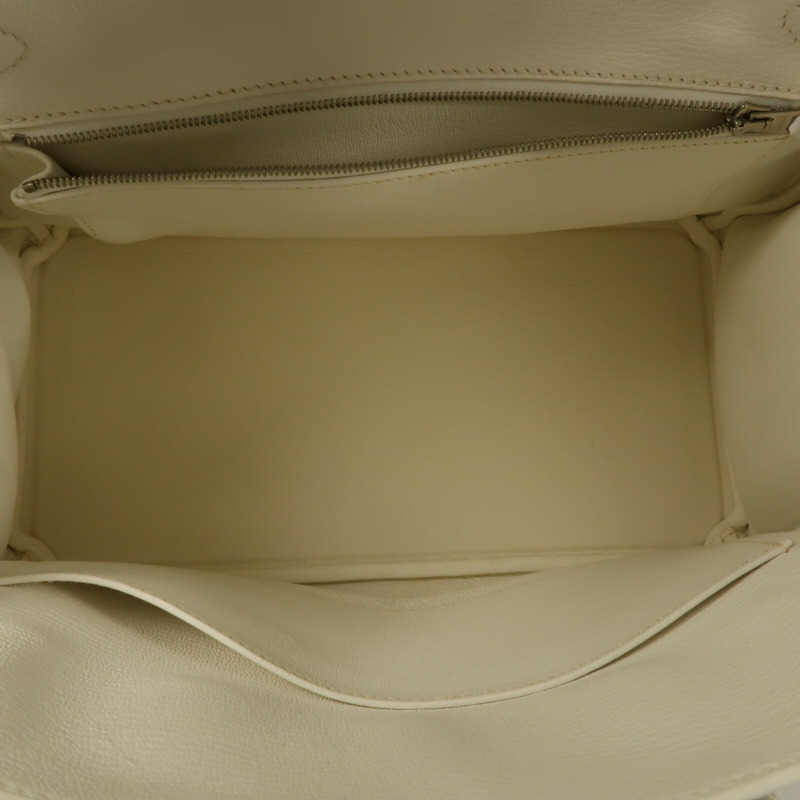 HERMES Epsom皮革Birkin 30手挽袋Blanc-4