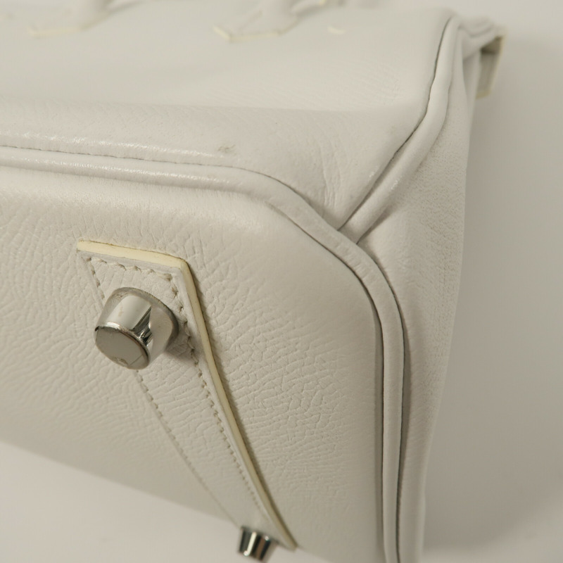 HERMES Epsom皮革Birkin 30手挽袋Blanc-14