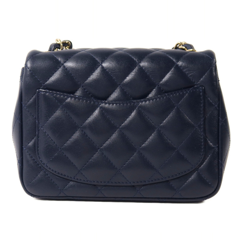 CHANEL 羊皮皮革Mini Classic 17鏈帶肩背袋-1