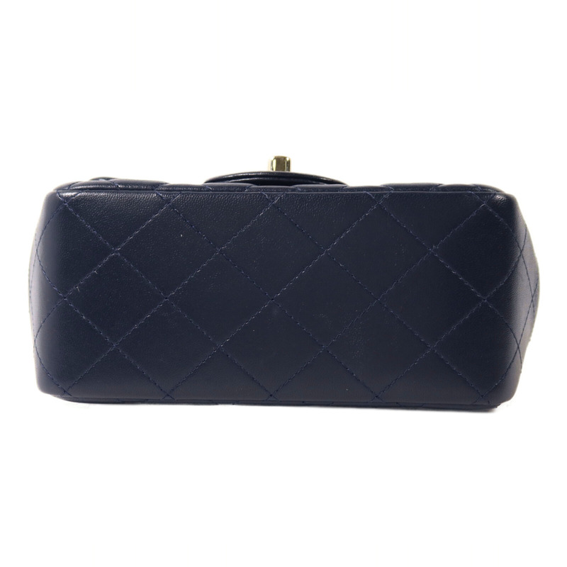 CHANEL 羊皮皮革Mini Classic 17鏈帶肩背袋-3