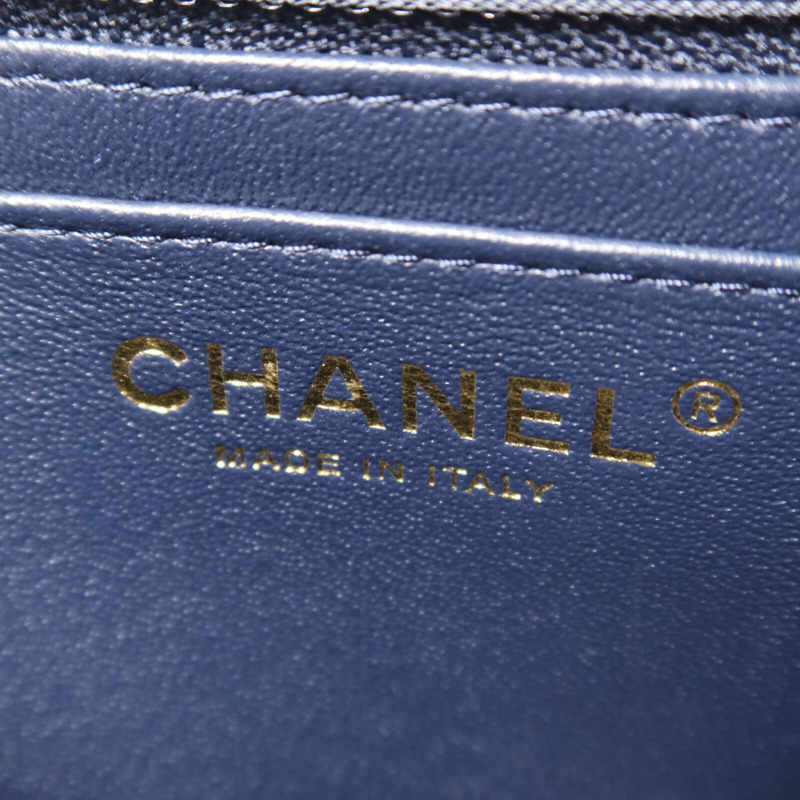 CHANEL 羊皮皮革Mini Classic 17鏈帶肩背袋-5