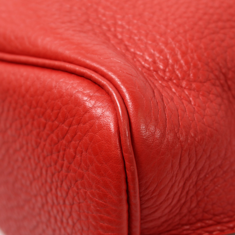 HERMES Togo皮革So Kelly 22肩背袋Rouge Casaque-10
