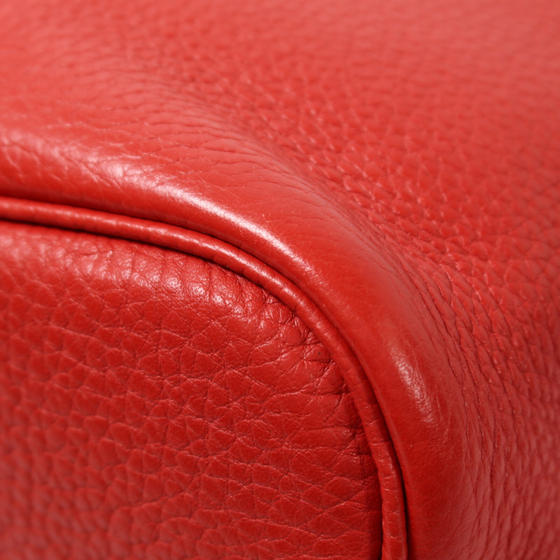 HERMES Togo皮革So Kelly 22肩背袋Rouge Casaque-12